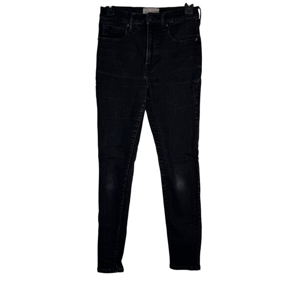 Everlane Black Skinny High Waisted Jeans Pants Goth Punk Emo Alternative Size 28 - Picture 1 of 7